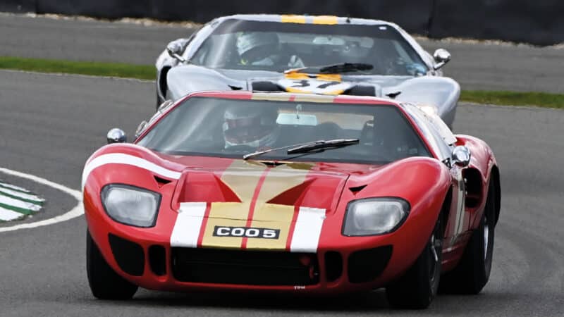 A Plato passion is historic racing – seen here in a GT40 at April’s Goodwood Members’ Meeting