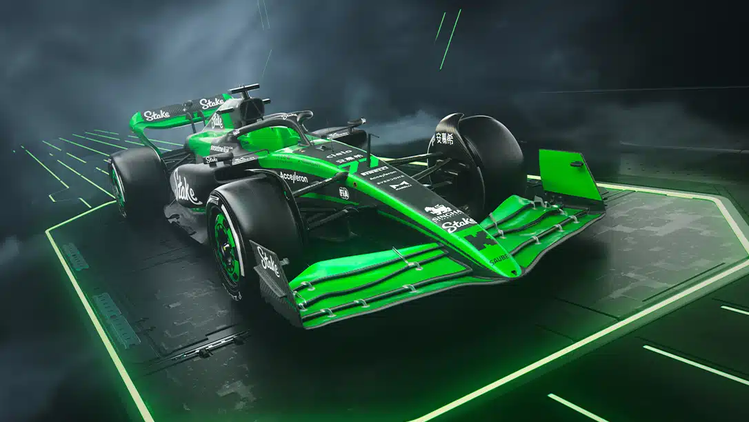 2024 Stake F1 car launch front three quarters
