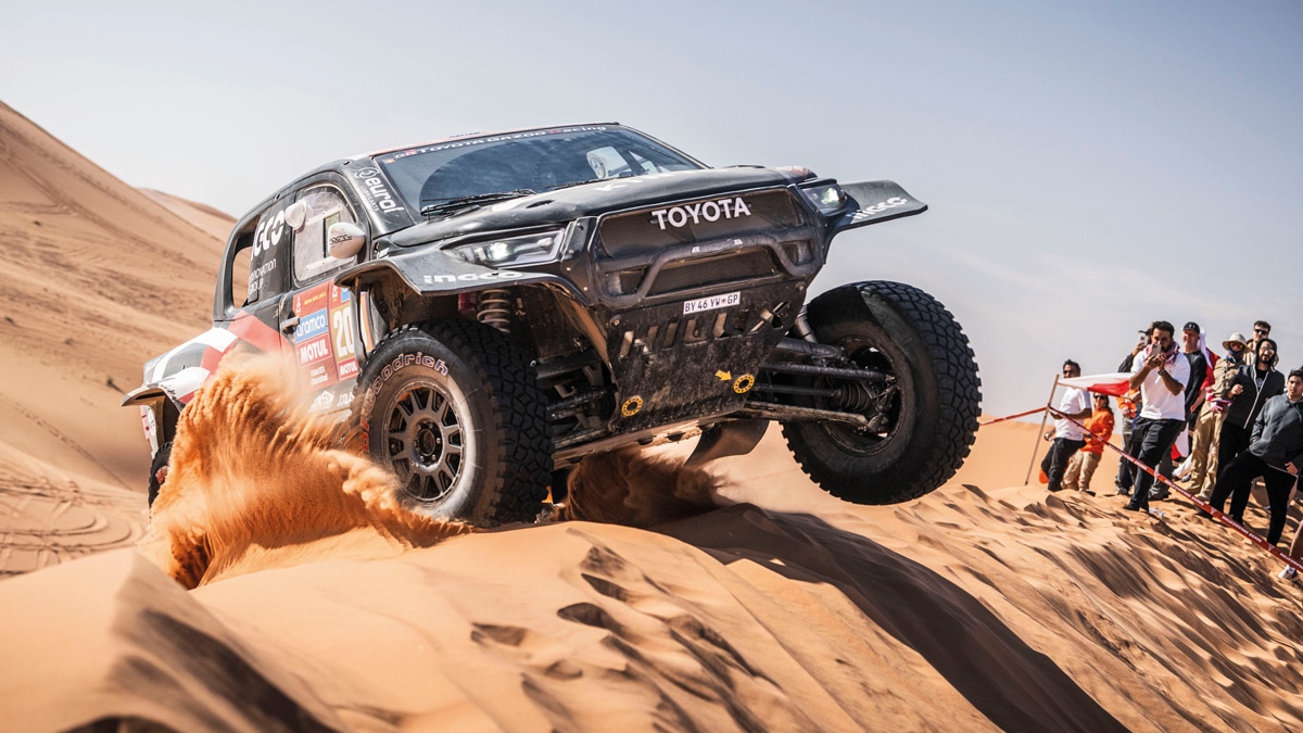 Toyota Gazoo GR DKR Hilux of Giniel de Villiers