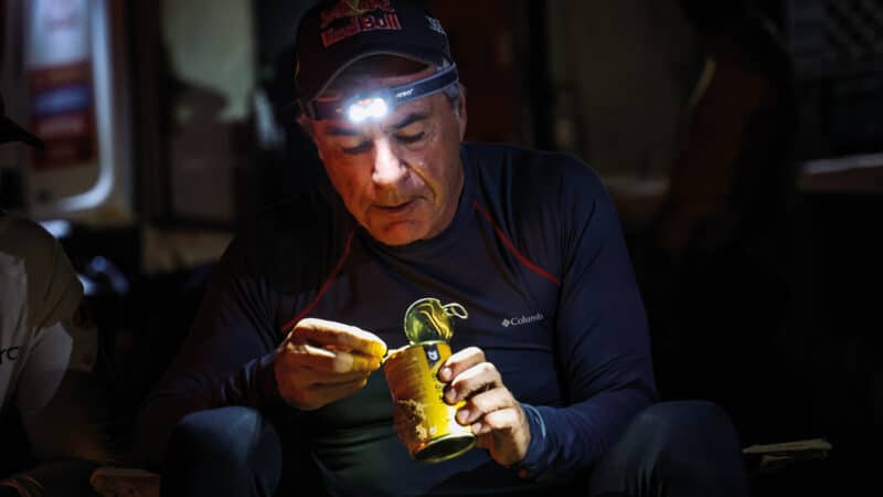 There were few luxuries for 61-year-old Sainz in the 48 Hour Chrono