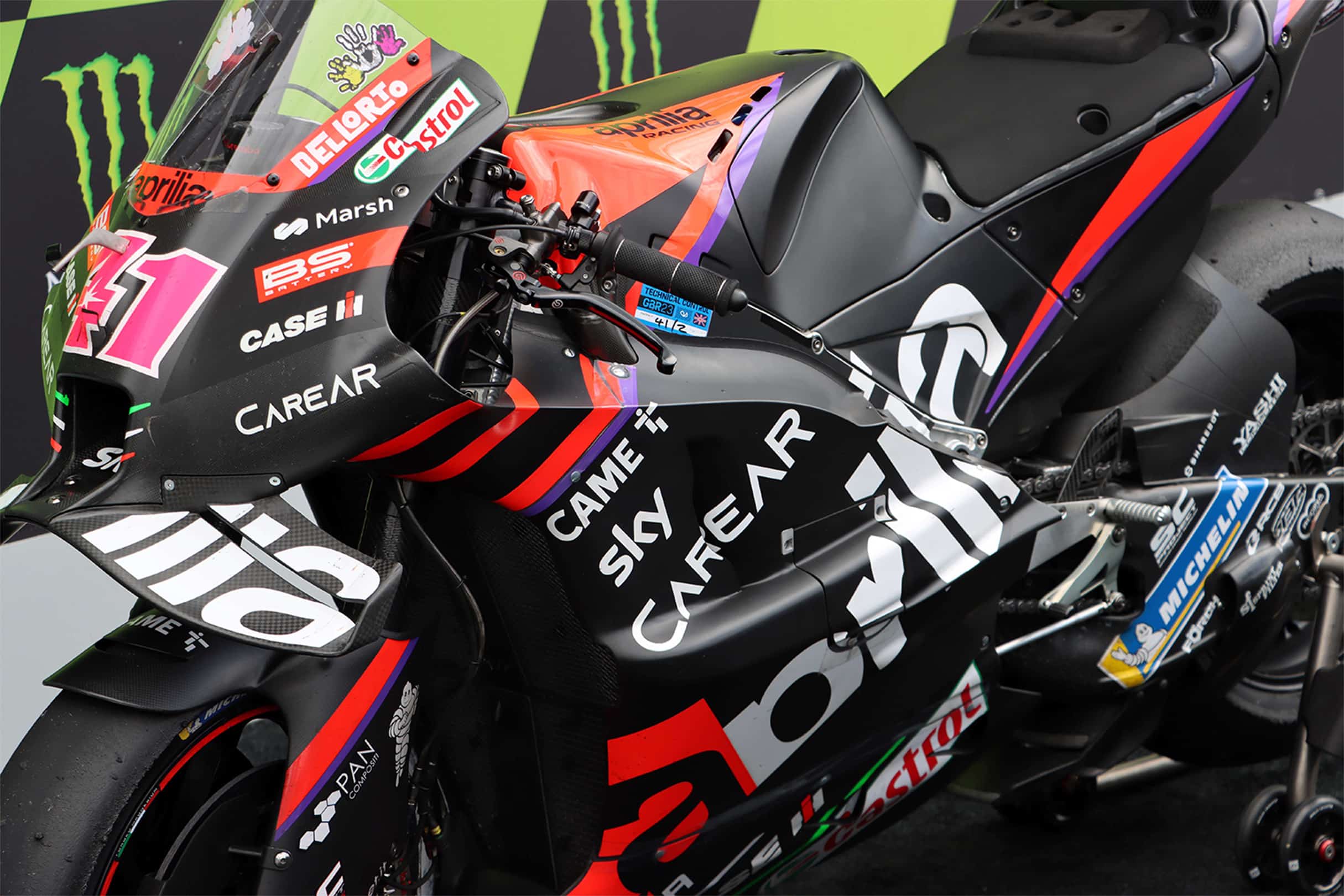 Aprilia’s 2023 aero upgrade arrived at Silverstone.