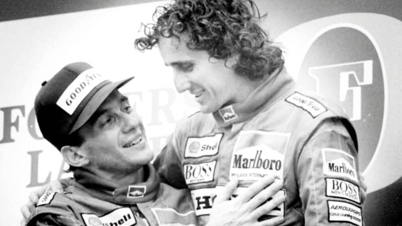 team-mates in 1988, Prost and Senna