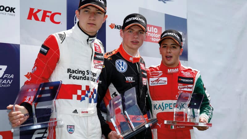 alongside Max Verstappen and Antonio Fuoco in 2014