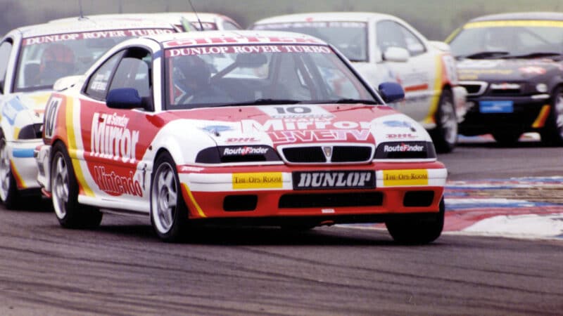 The Dunlop Rover Turbo Cup offered close racing in the mid-1990s; big sponsors were impressed