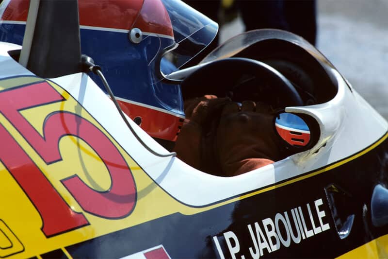 Jean Pierre Jabouille in Renault F1 car at 1980 Canadian GP