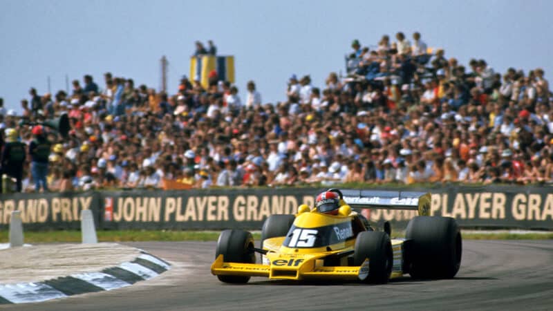 Jean-Pierre Jabouille in Renault RS01 at 1977 British Grand Prix