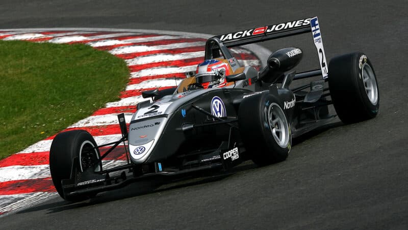 Kevin Magnussen at 2011 British F3 round at Brands Hatch