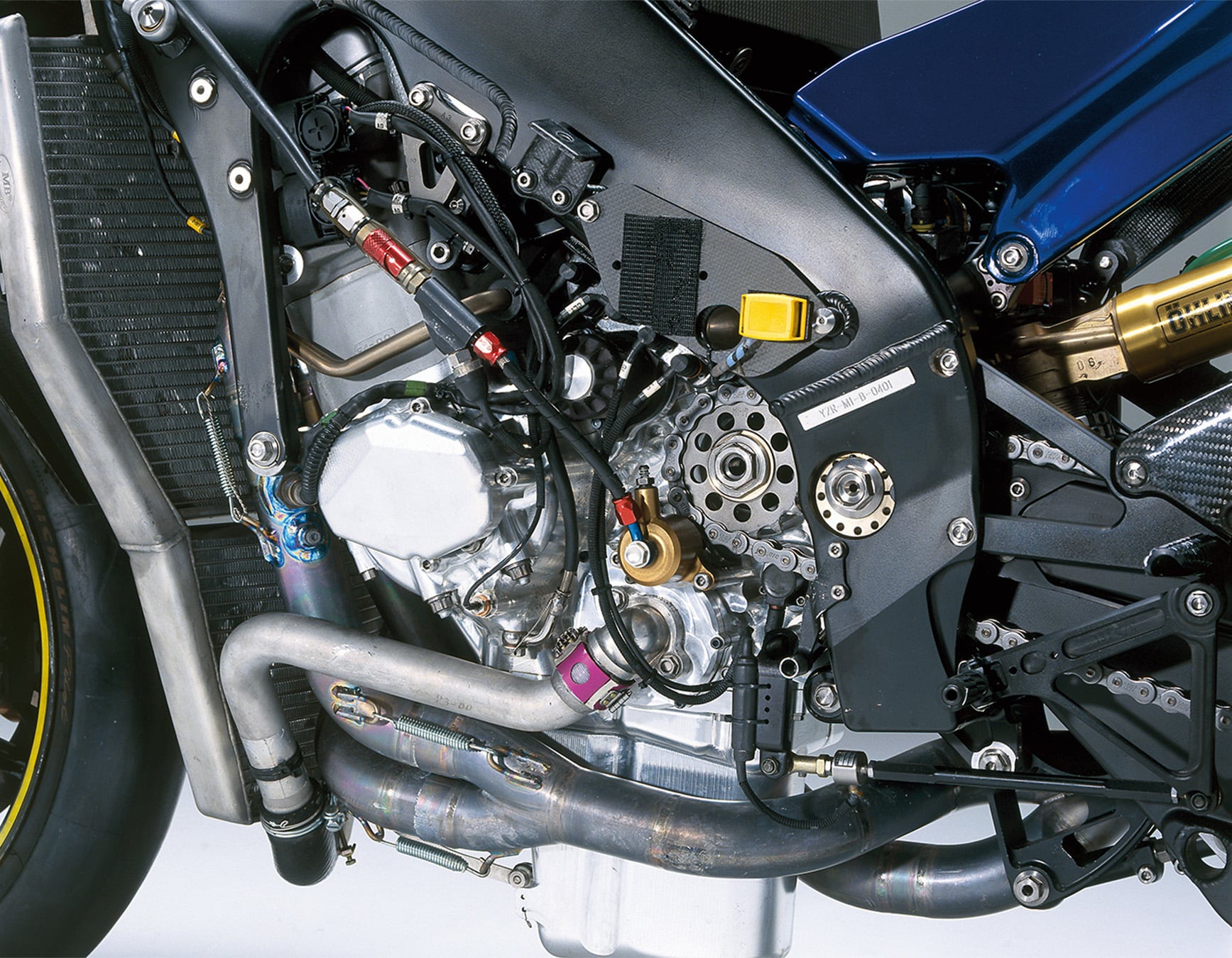 Yamaha’s new-for-2004 cross-plane crankshaft