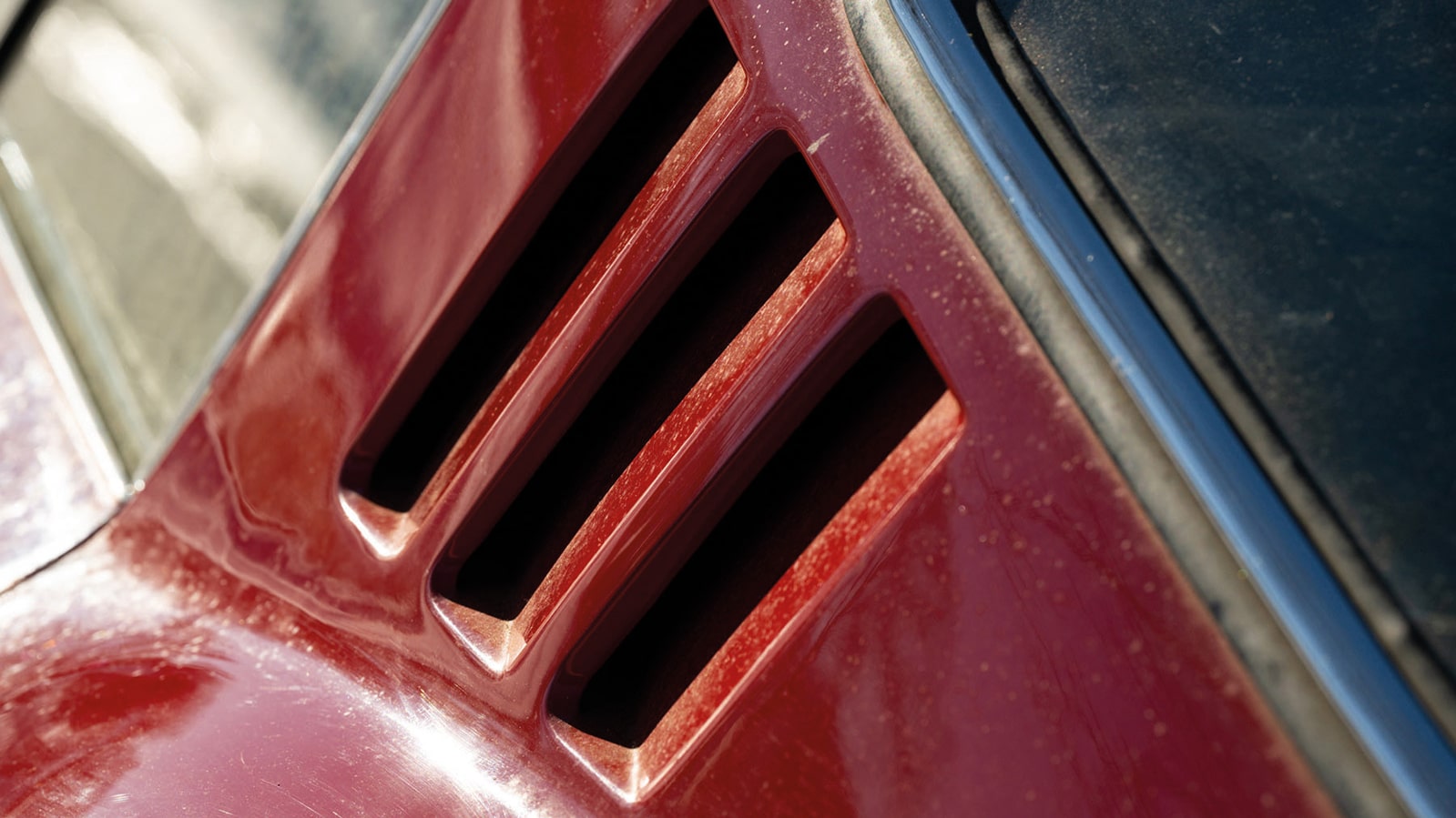 Paintwork cracked and dulled, untouched in more than 50 years