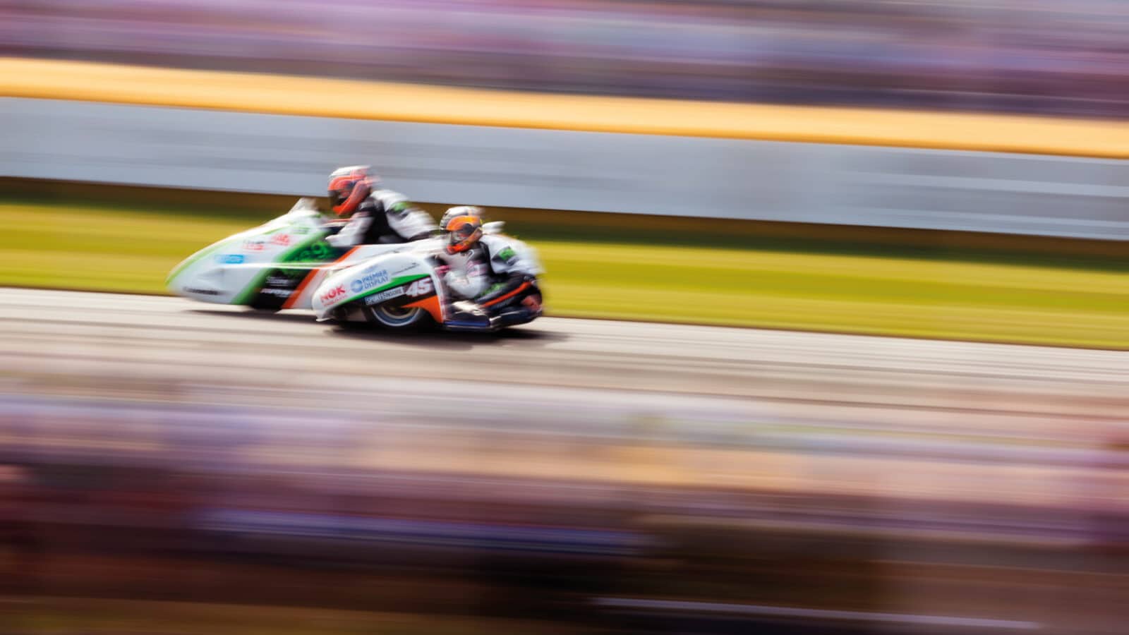 New to the Members’ Meeting this year is a Sidecar Shootout, with modern machinery
