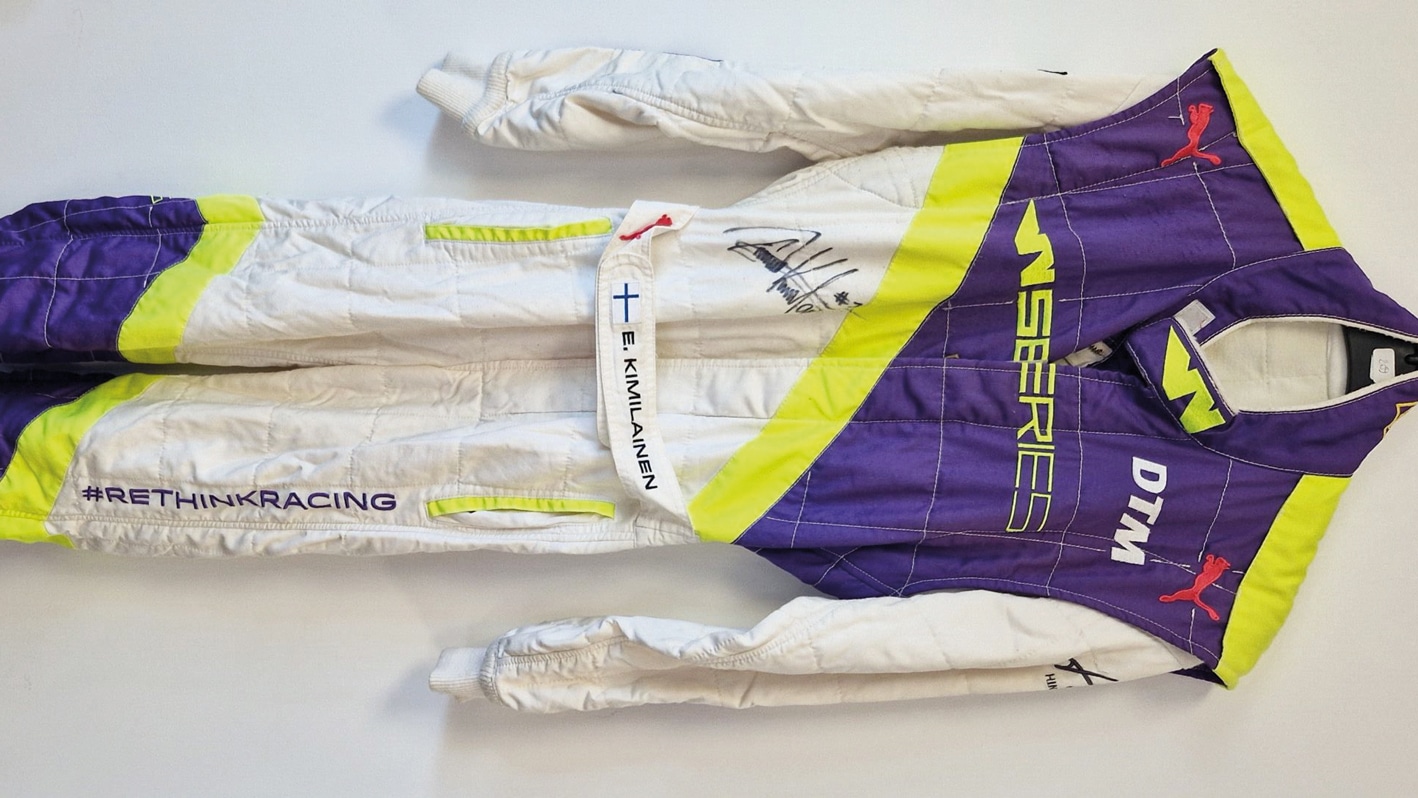 Race overalls, race tools and simulators also found new owners