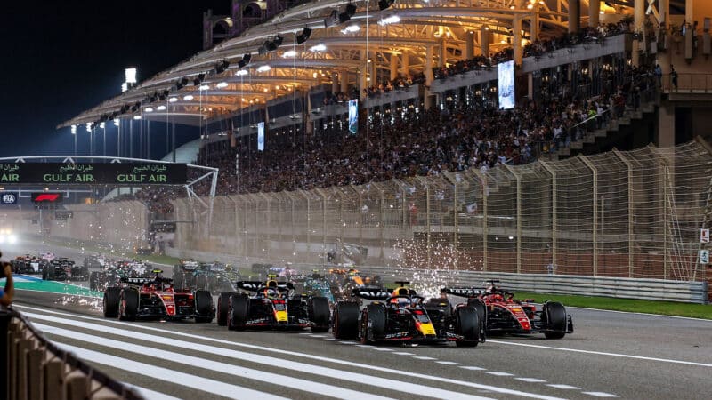 2024 Bahrain Grand Prix start line