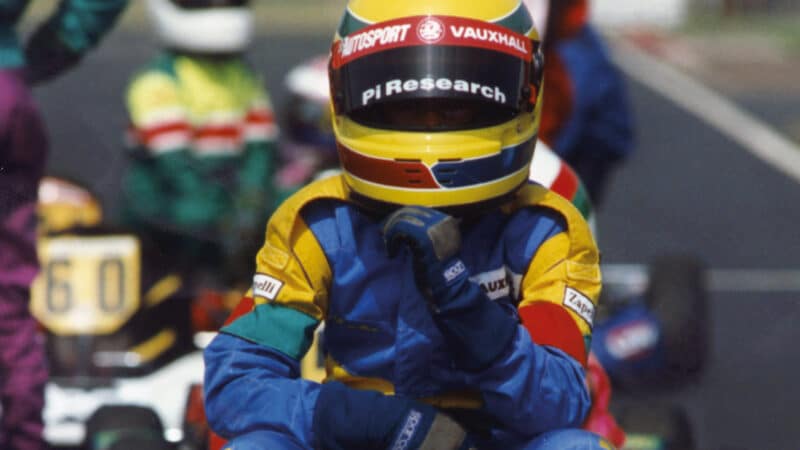 Hamilton earned his No1 in karting