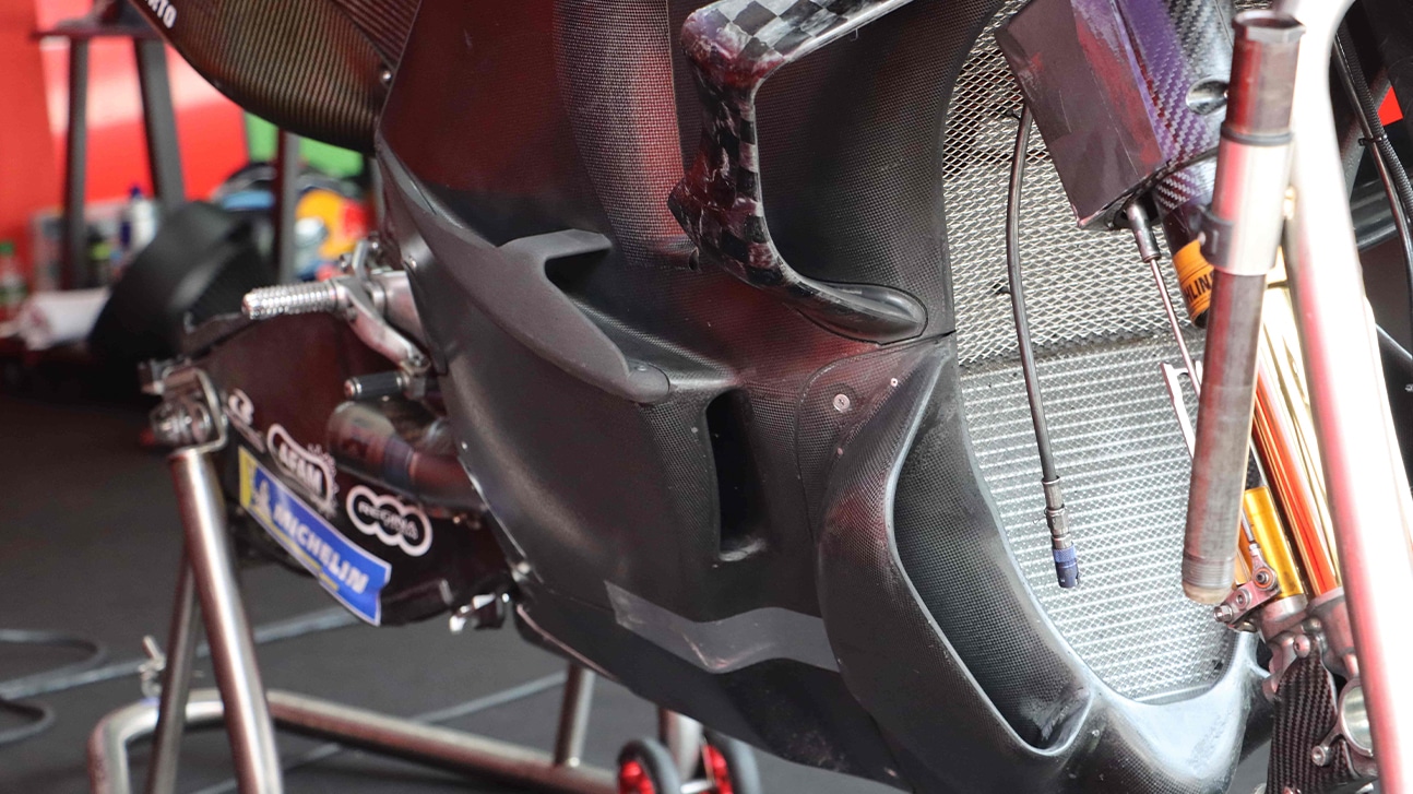 Ducati fairing with diffusers in 2024 MotoGP preseason testing