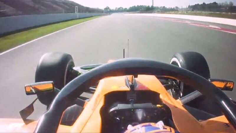 F1 onboard McLaren 2020