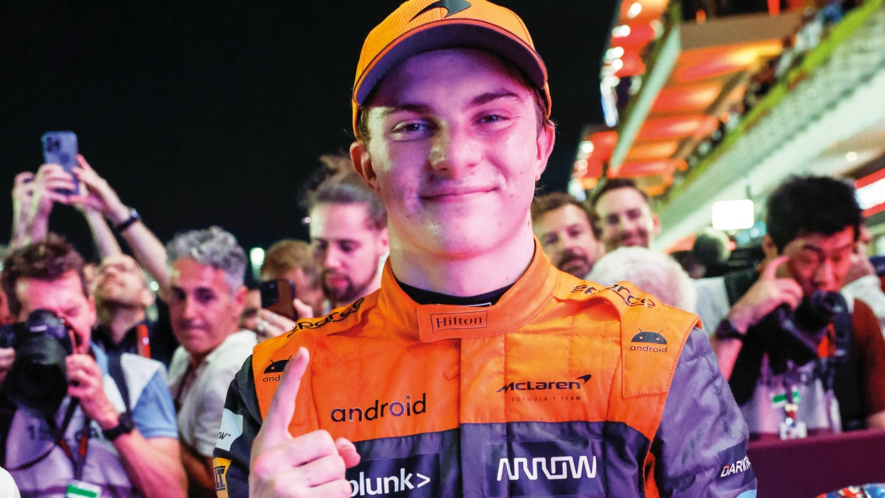 Oscar Piastri – first in the sprint at Qatar last season