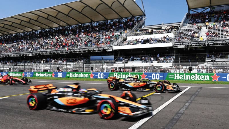 McLaren has edged its way up the grid