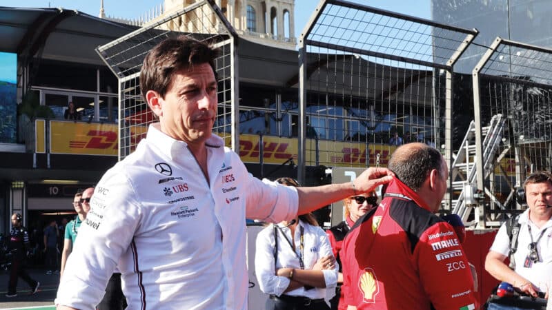 Toto Wolff says his relationship with the Ferrari principal remains good, despite Hamilton’s defection to Maranello