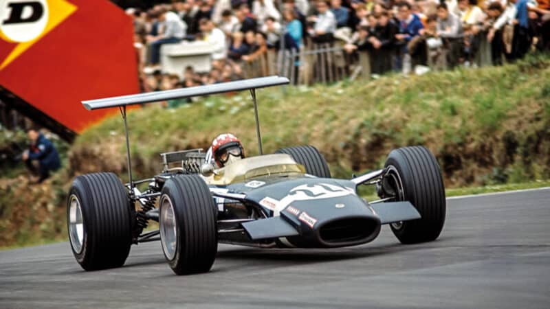 Jo Siffert found wings at the 1968 British GP, Brands Hatch