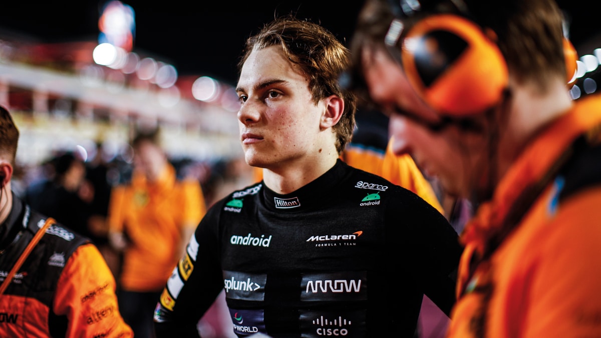 McLaren’s Aussie made a mark in his first F1 season, with two podiums back-to-back in the latter half of ’23