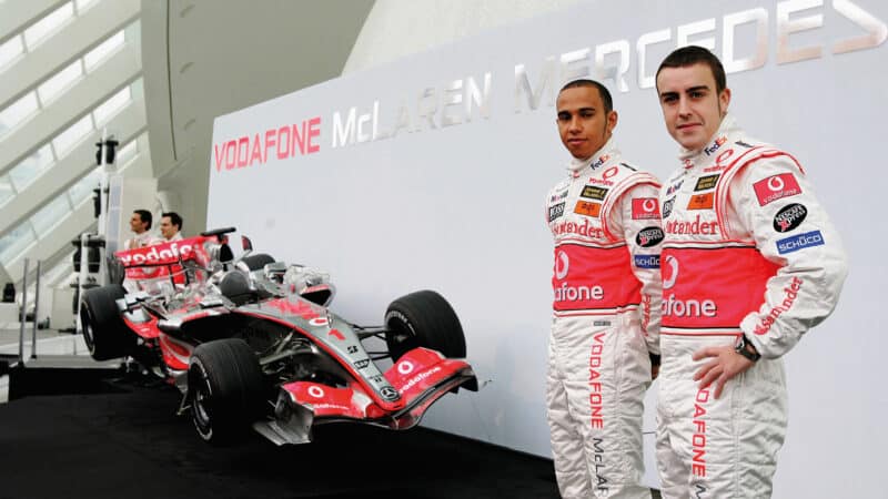 Hamilton and Fernando Alonso, McLaren’s Action Man line-up, 2007
