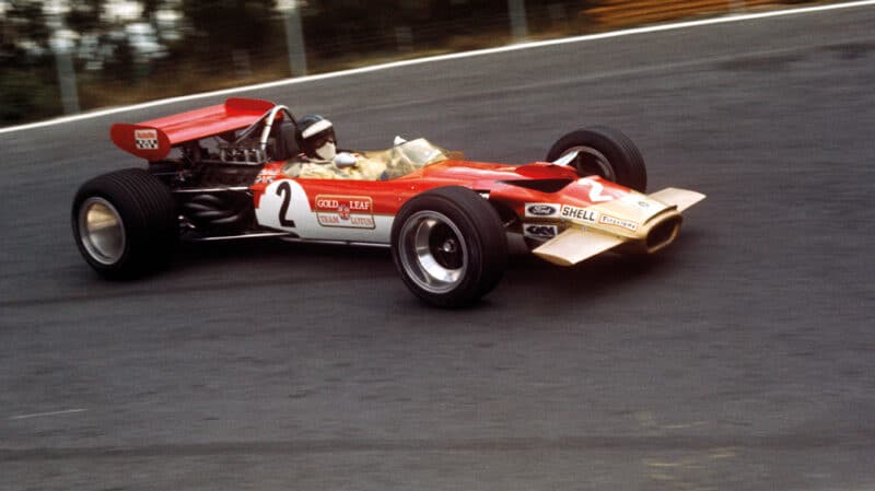 Rindt’s first F1 win came at Watkins Glen in a 49B, 1969