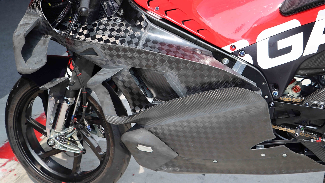 KTM fairing in 2024 MotoGP preseason testing