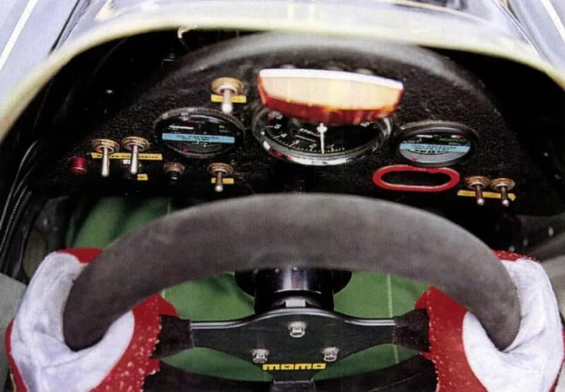 Lotus 72 Formula 1 car cockpit