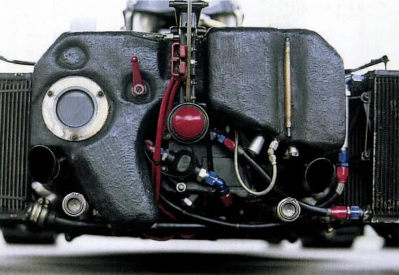Lotus 72 Formula 1 car oil and catch tank