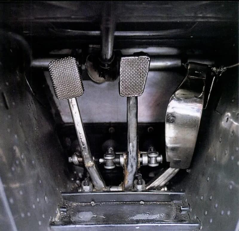 Lotus 72 Formula 1 car pedals