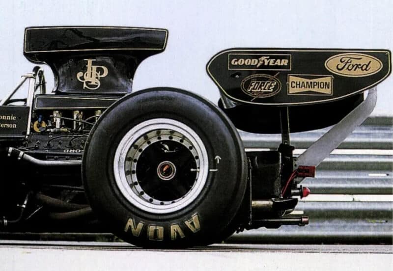 Lotus 72 Formula 1 car rear