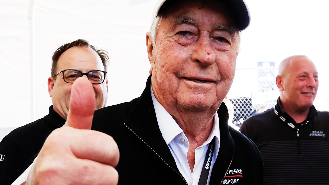 a happy Roger Penske