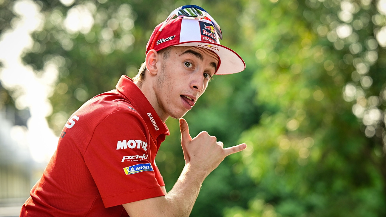 Pedro Acosta in GasGas MotoGP team shirt