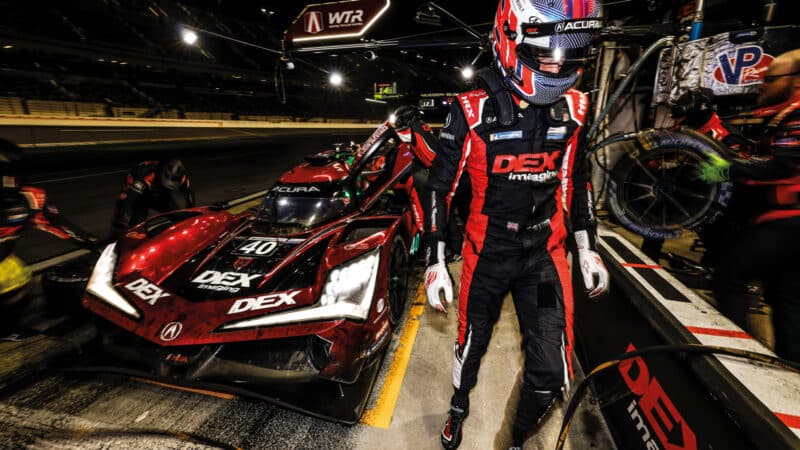 It was a strong debut by Button – third in the Acura