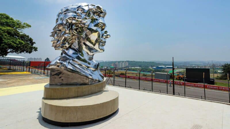 11ft Senna sculpture in 2022 Interlagos