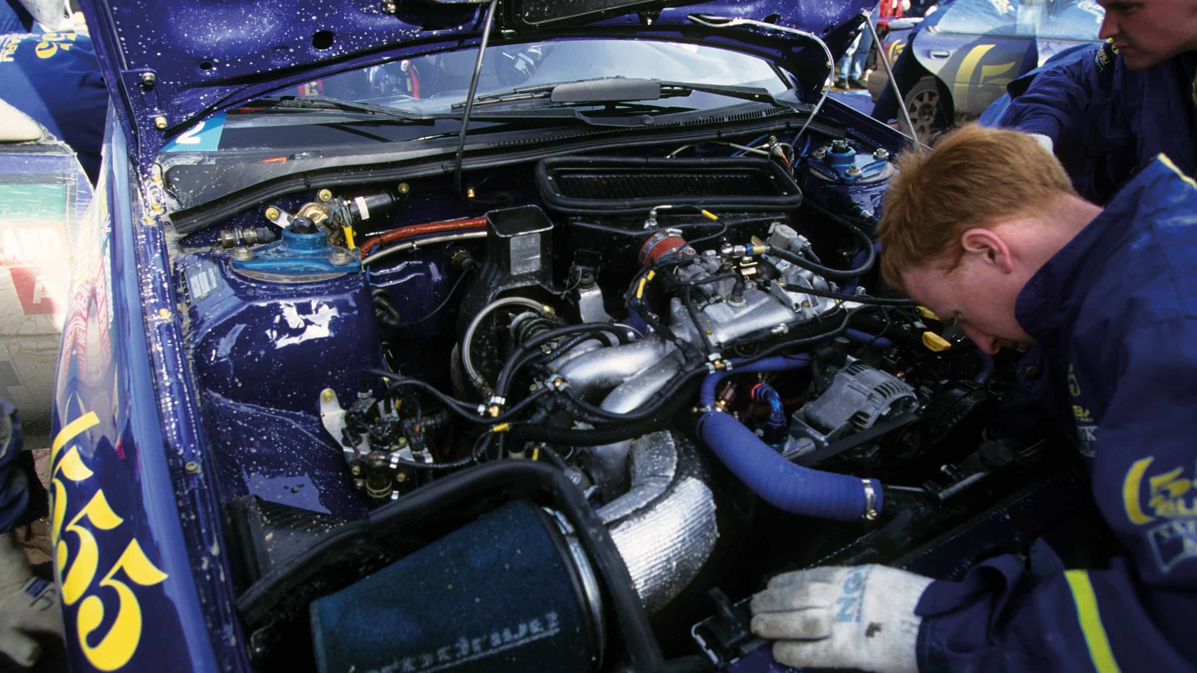 2-litre boxer engine on the 1995 New Zealand Rally