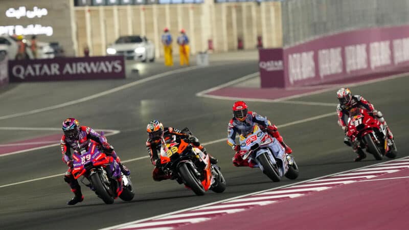 Battle for lead at 2024 Qatar GP MotoGP
