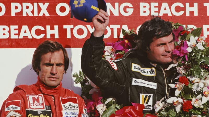Carlos Reutemann Alan Jones Williams United States Grand Prix West 1981 Long Beach