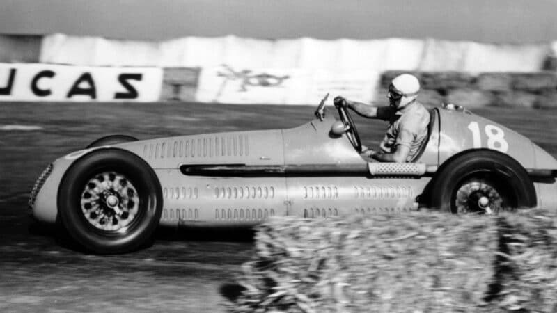 Luigi Villoresi won by 14sec ahead of Ascari as the Maserati team dominated, even if they started at the back after arriving late. But the laurels for home hero would go to Bob Gerard, who was third in his ageing ERA B-Type