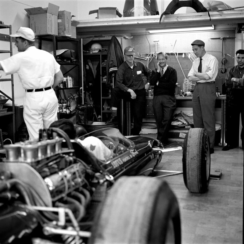 Dan Gurney and Chapman at Indianapolis 1963