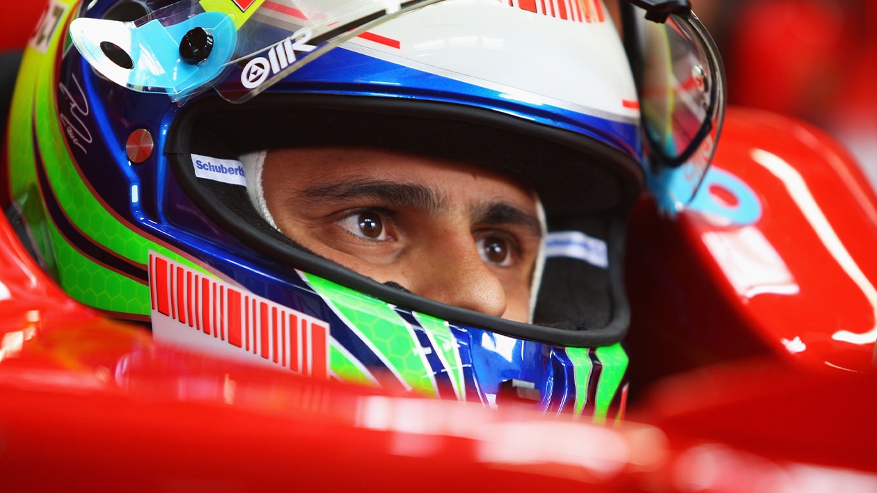 Felipe Massa in Ferrari cockpit during 2008 Japanese Grand Prix weekend