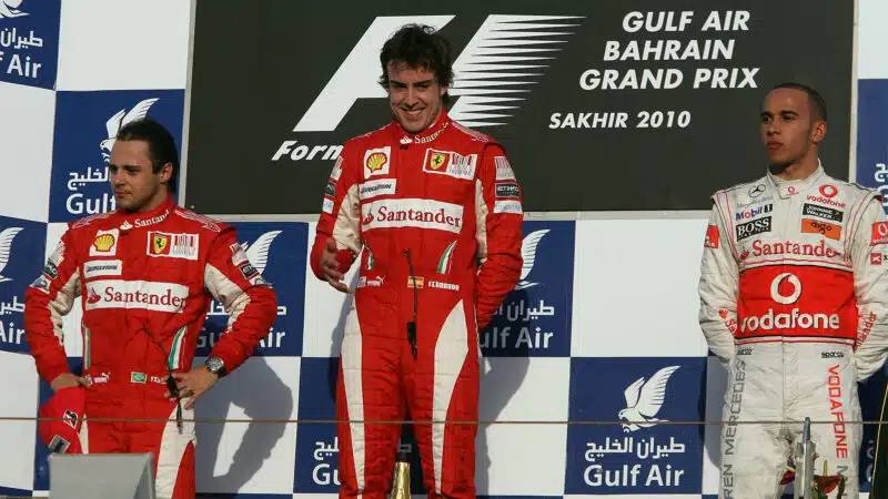 Fernando Alonso wins on debut for Ferrari 2010 Bahrain Grand Prix