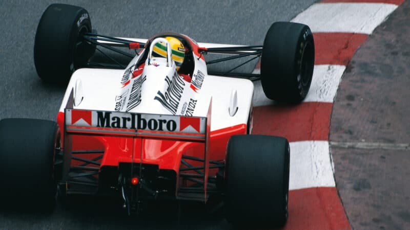 Senna was imperious on his way to his first world title. Eight wins to Prost’s seven would land him the first of three championships. His Monaco qualifying performance was the stuff of legend, as was his disappearance after crashing out of the race lead