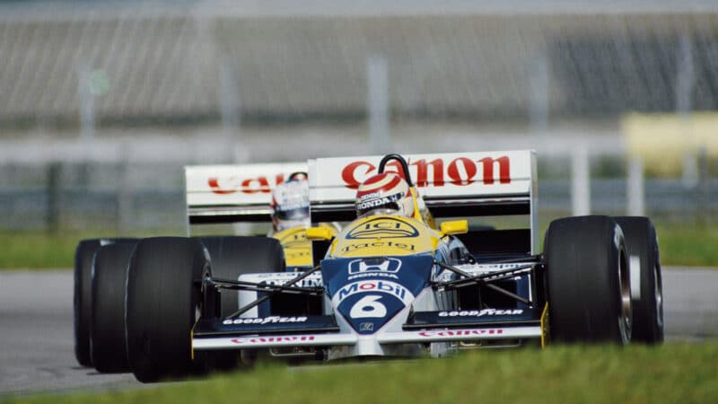 Nelson Piquet in 1986, he’d win three races