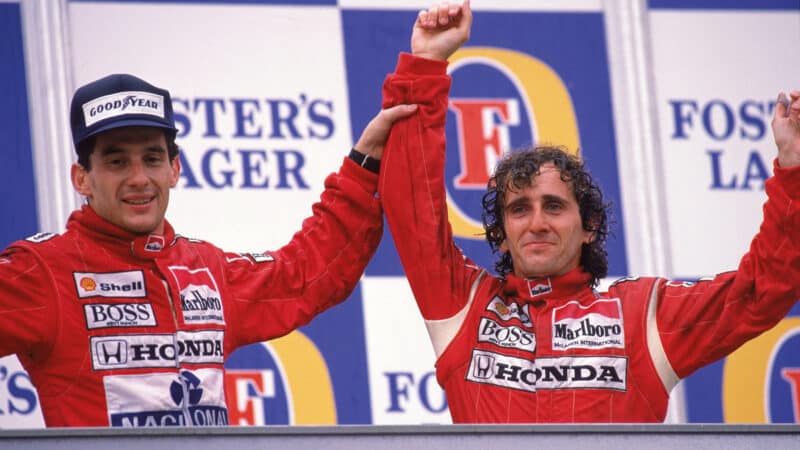 Prost and Senna