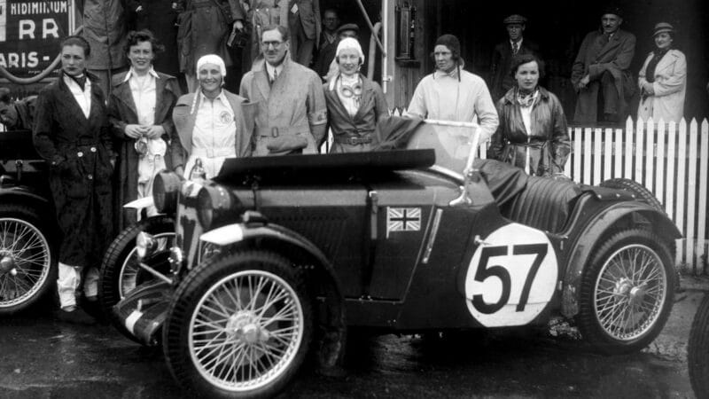 British teams had woken up to Le Mans following Bentley’s string of early successes. This is George Eyston’s MG Cars team with its Midget PAs and all-female driving crew.