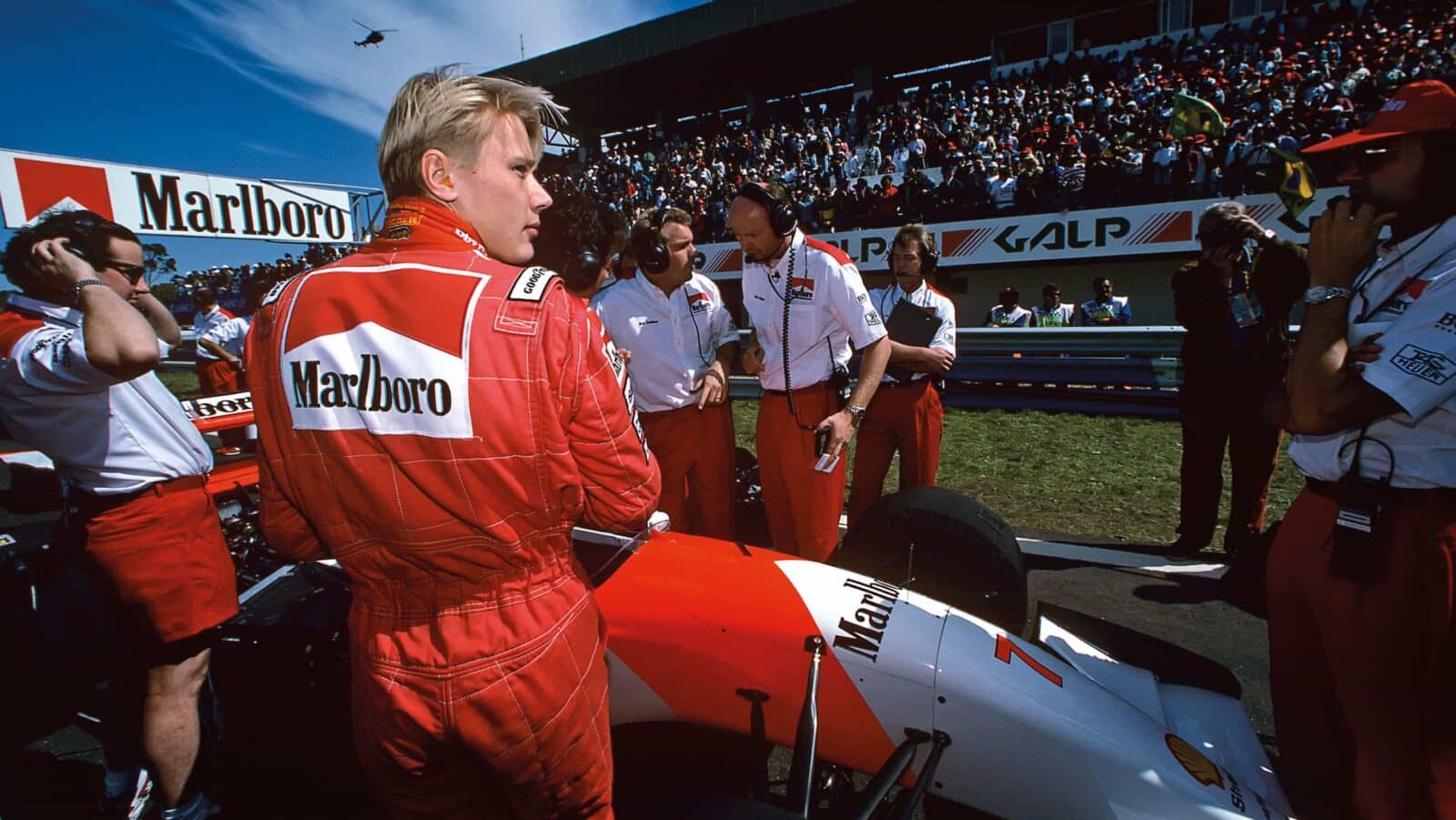 Häkkinen McLaren drive, at the 1993 Portuguese GP