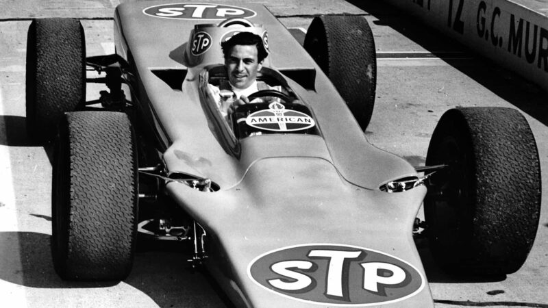 Jim Clark in the Lotus 56 at Indy