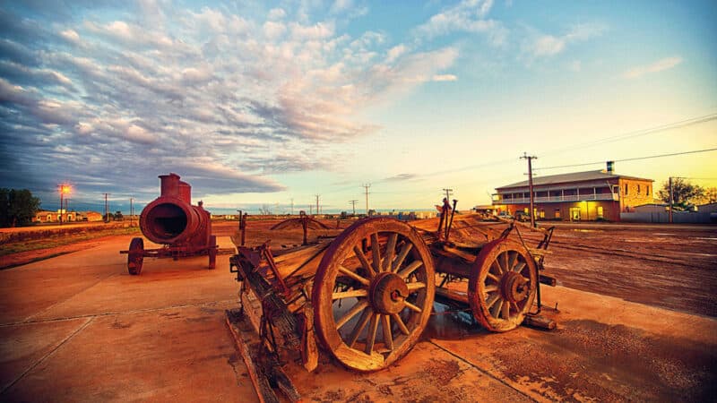 The Marree Hotel stands as pretty much the last bastion of comfort in this area of the South Australian outback