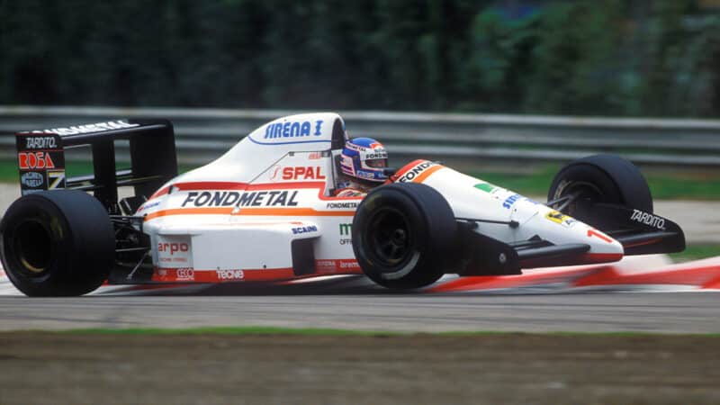 Nicola Larini in Osella F1 car in 1988